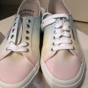 New in box Superga rainbow sneakers